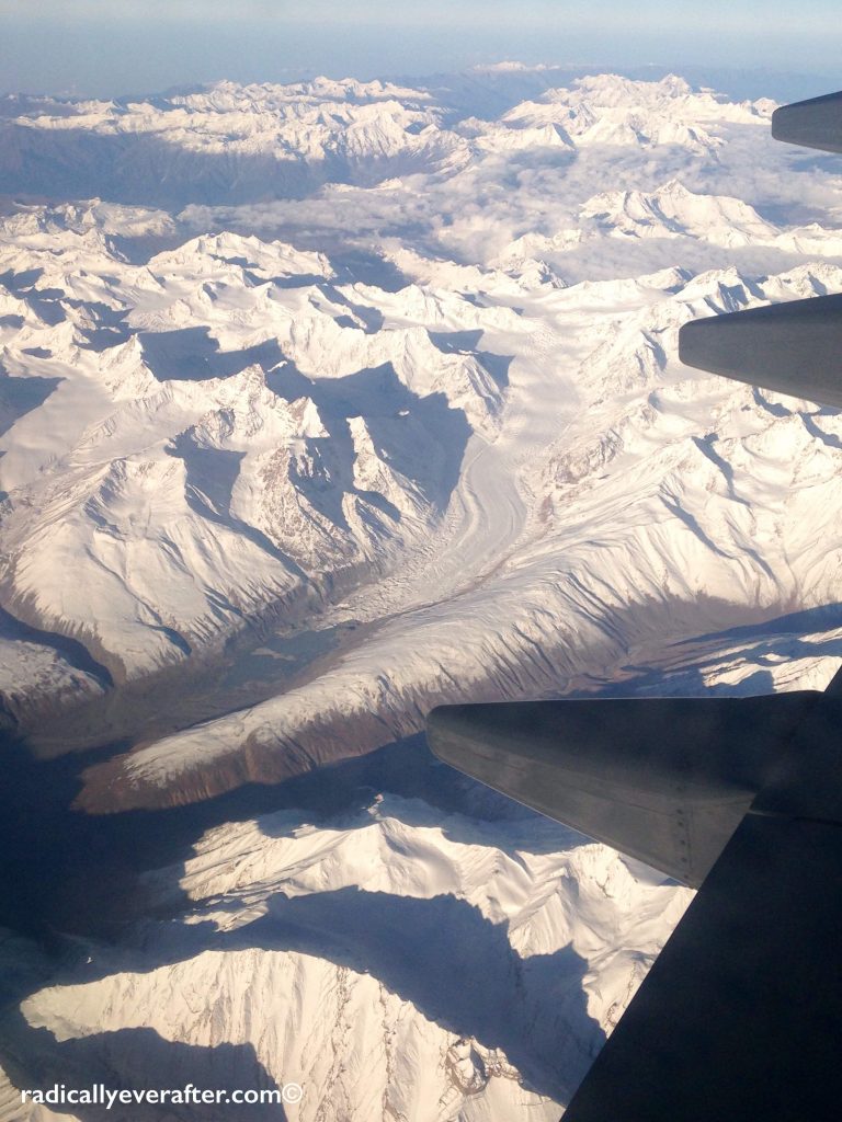 Ladakh Leh Flight Window View